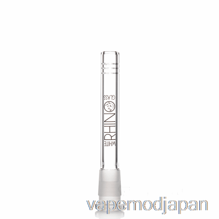 VAPE ジャパン ホワイト ライノ 19/14 ガラス ダウンステム 4.5インチ